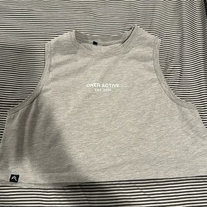 Oner Active Classic Cropped Tank in Gray